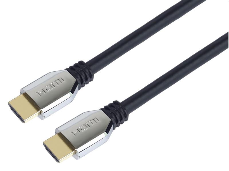 PremumCord ULTRA HDMI 2.1 High Speed + Ethernet kábel 8K @ 60Hz, pozlátené 0.5m 