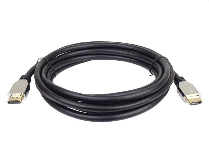PremumCord ULTRA HDMI 2.1 High Speed + Ethernet kábel 8K @ 60Hz, pozlátené 0.5m 