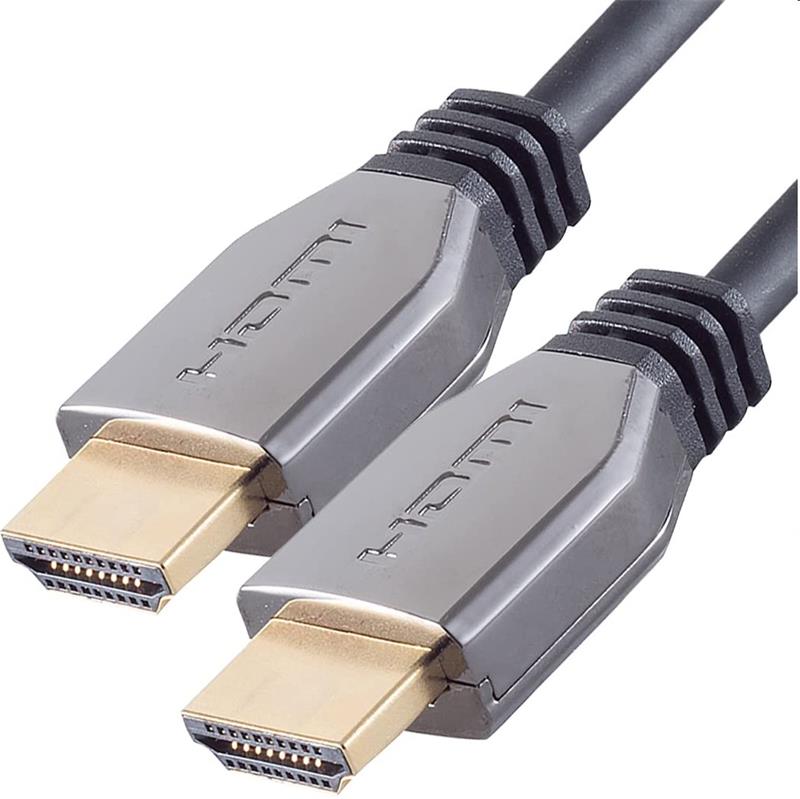 PremumCord ULTRA HDMI 2.1 High Speed + Ethernet kábel 8K @ 60Hz, pozlátené 0.5m 