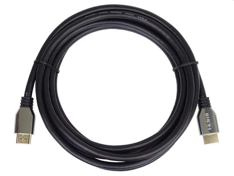 PremiumCord ULTRA HDMI 2.1 High Speed + Ethernet kábel 8K @ 60Hz, pozlátené 3m 