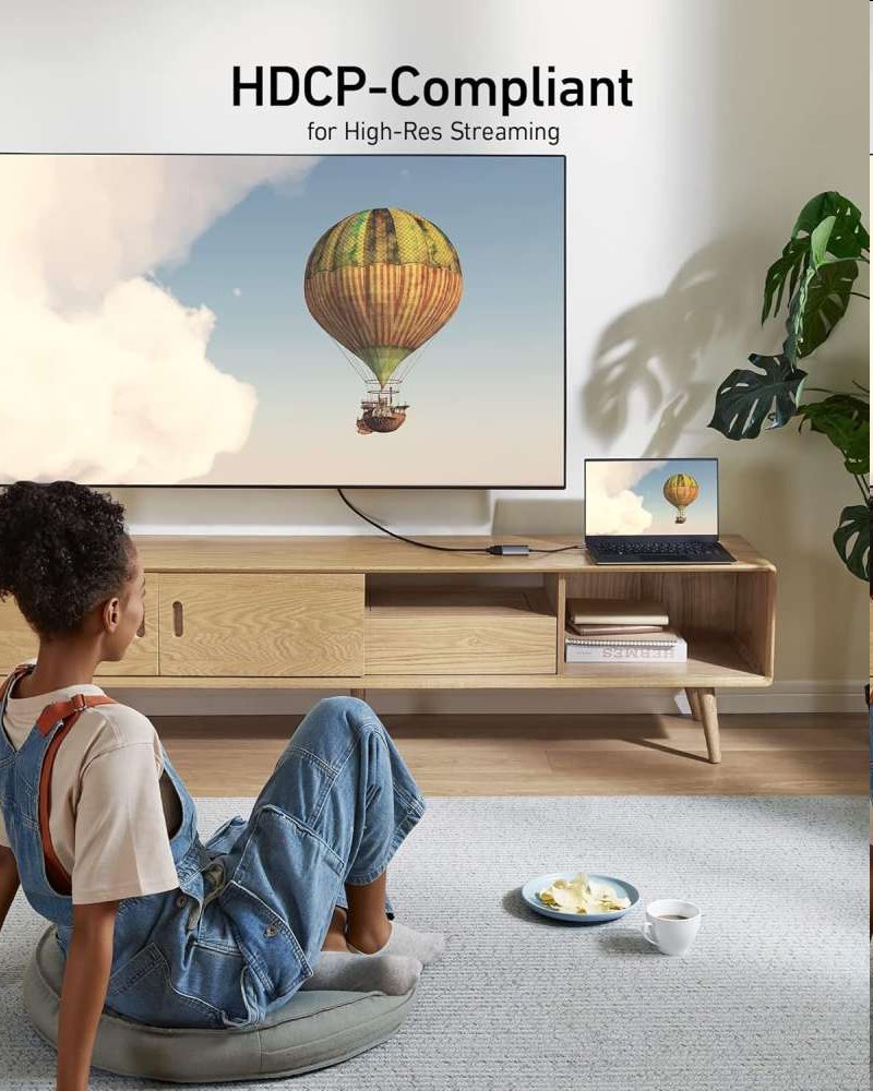 PremiumCord Adaptér USB-C na HDMI 8K @ 60Hz, 4K@144Hz Aluminium 