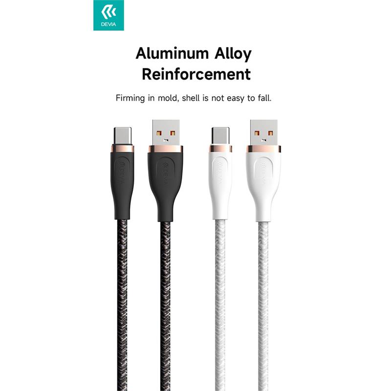 Devia kábel USB-A to USB-C Star Series Cable 1.2m - White 