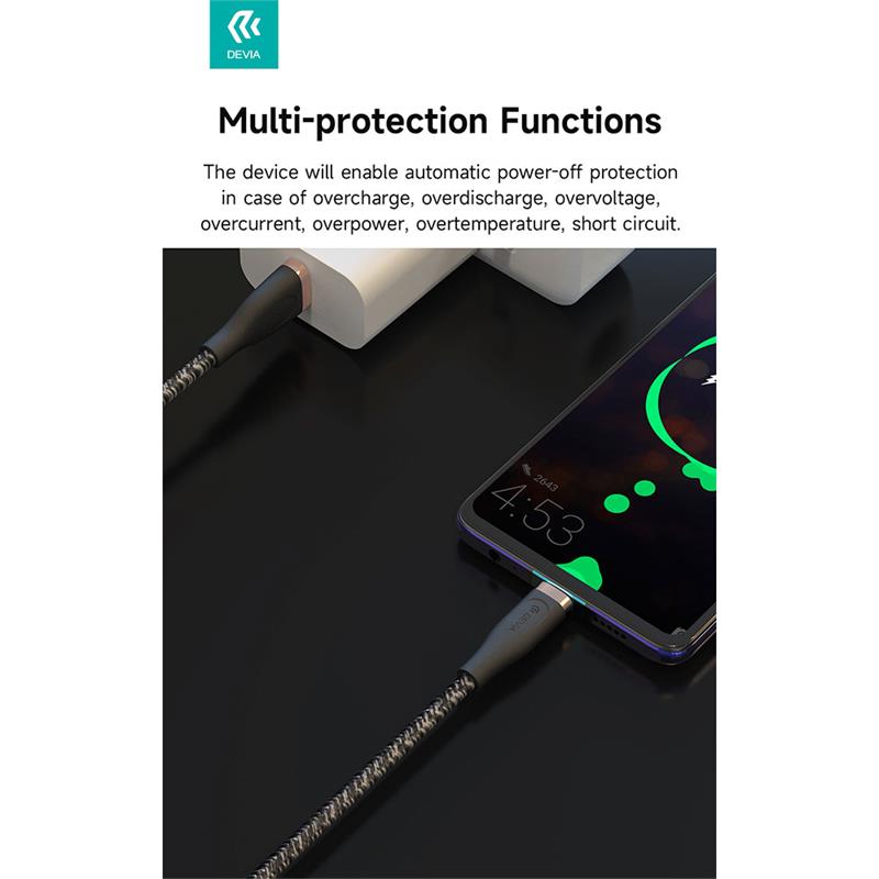 Devia kábel USB-A to USB-C Star Series Cable 1.2m - Black 