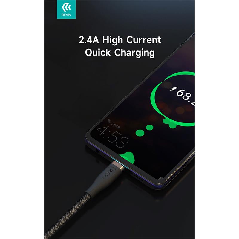 Devia kábel USB-A to USB-C Star Series Cable 1.2m - Black 