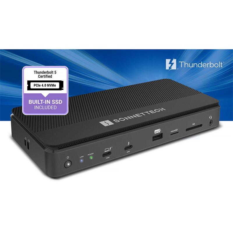 Sonnet Echo 13 Thunderbolt 5 SSD Dock 4TB - Black 