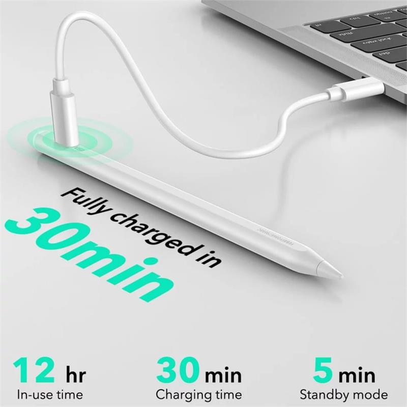 ESR stylus Geo Digital Pencil with built-in Apple Find My Technology - White 