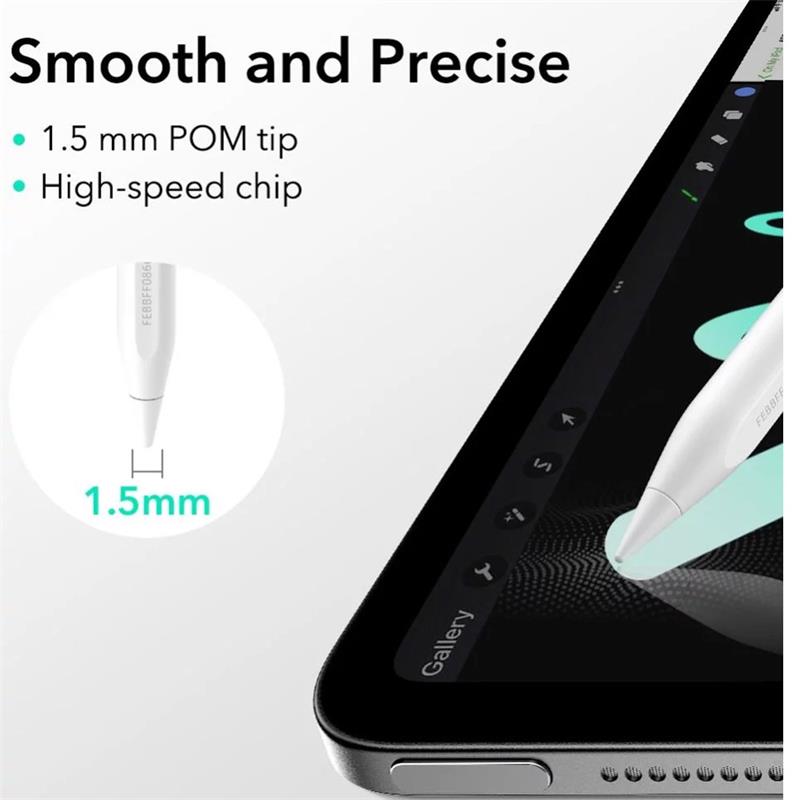 ESR stylus Geo Digital Pencil with built-in Apple Find My Technology - White 