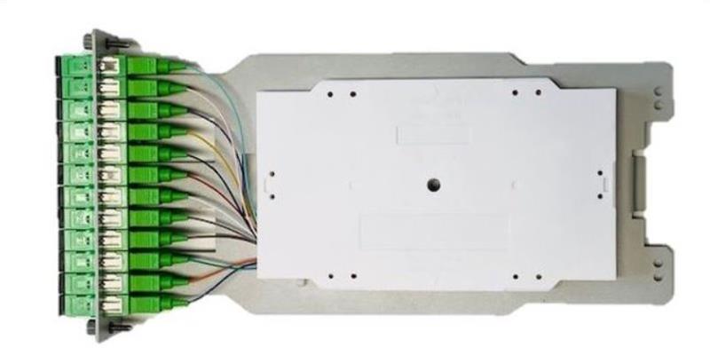 OEM optická vaňa,4U, HighDensity 144x SC/APC simplex, vč.pigtailů SC/APC a kazet, sivá RAL 7035 