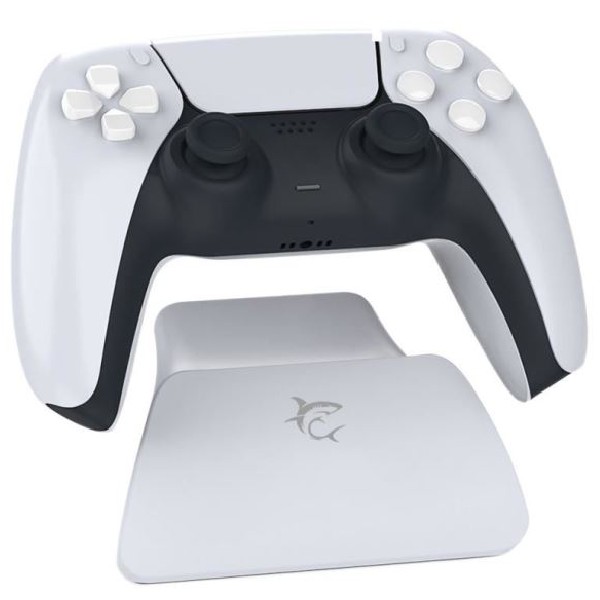 White Shark stand for PS5 controller, white 