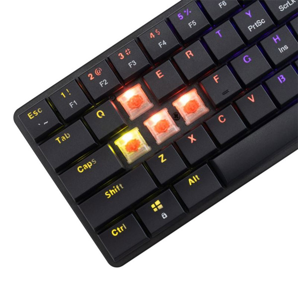 White Shark Mechanical gaming keyboard NAGAMAKI, US, red switch, black 