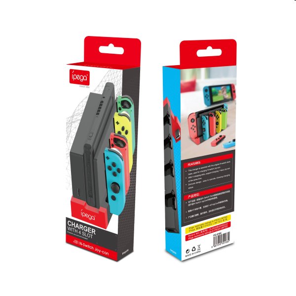 iPega 9186 charging dock for Nintendo Switch Joy-con, black 