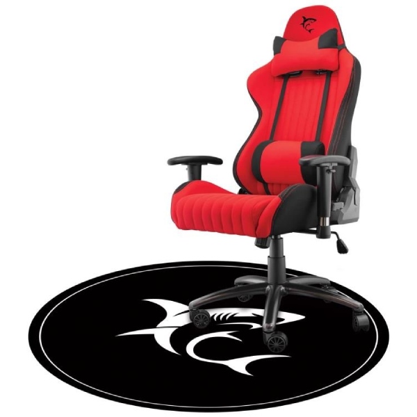 White Shark PHARAOH chair mat, 120 cm, black/white 