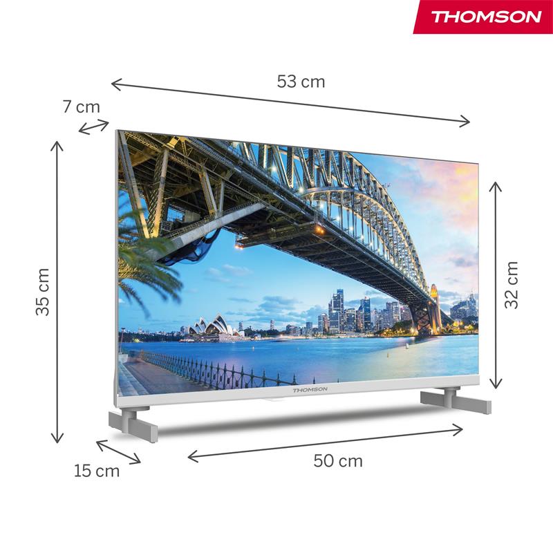 Thomson 24HG2S15CW - 24" HD, Google TV, LED, 12V, biely 