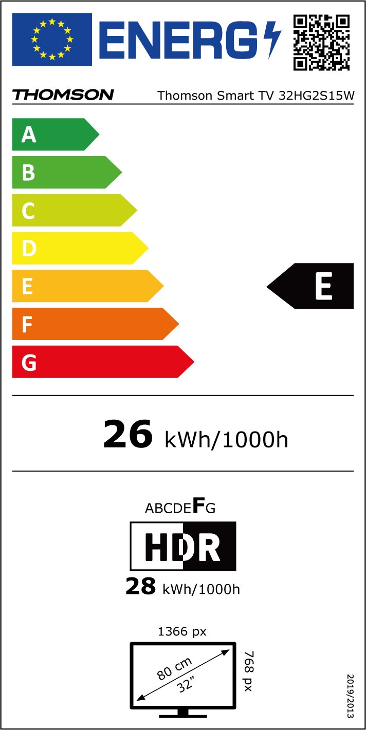 Thomson 24HG2S15CW - 24" HD, Google TV, LED, 12V, biely 