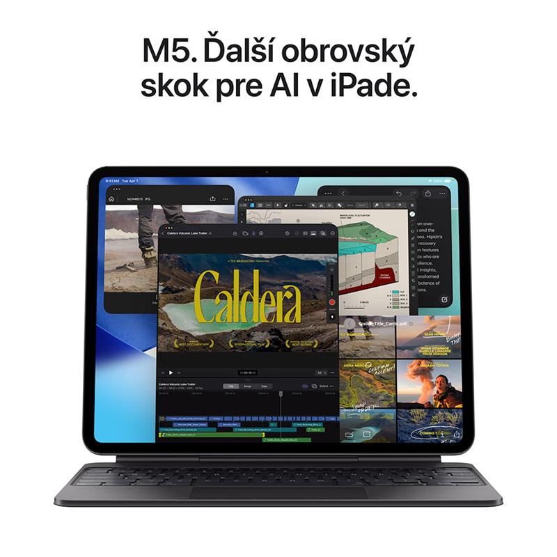 iPad Pro 13" Wi-Fi 2TB sklo s nanotextúrou - Strieborný (2025) 