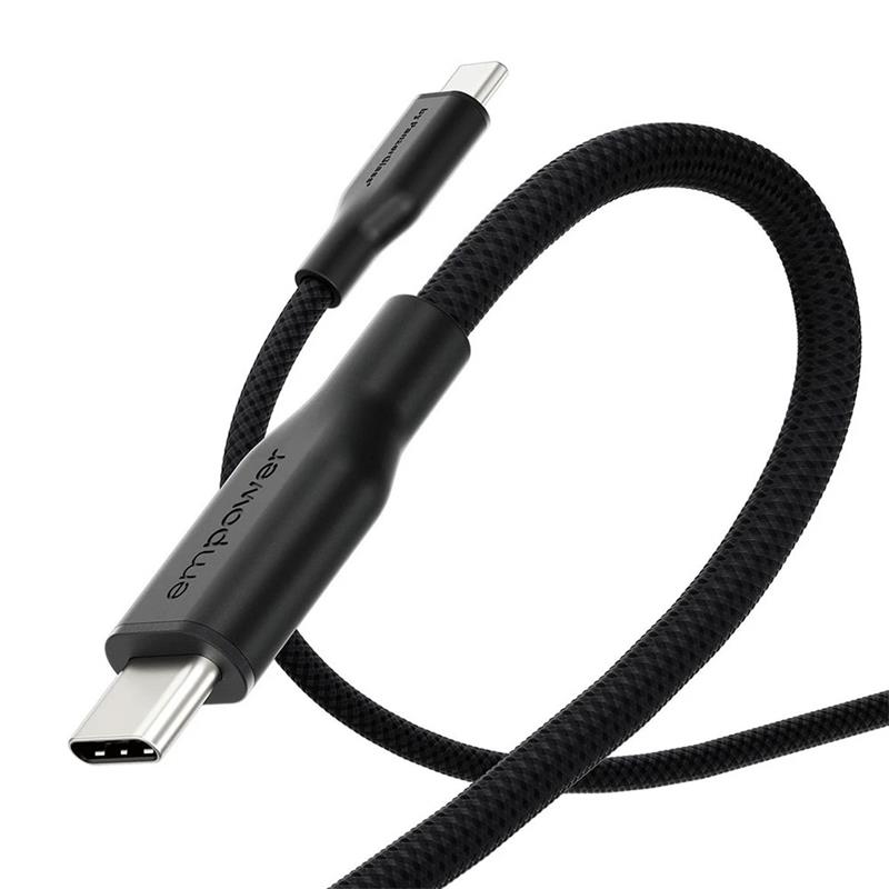 PanzerGlass kábel EMPOWER Racing USB-C to USB-C 2m 60W - Black 