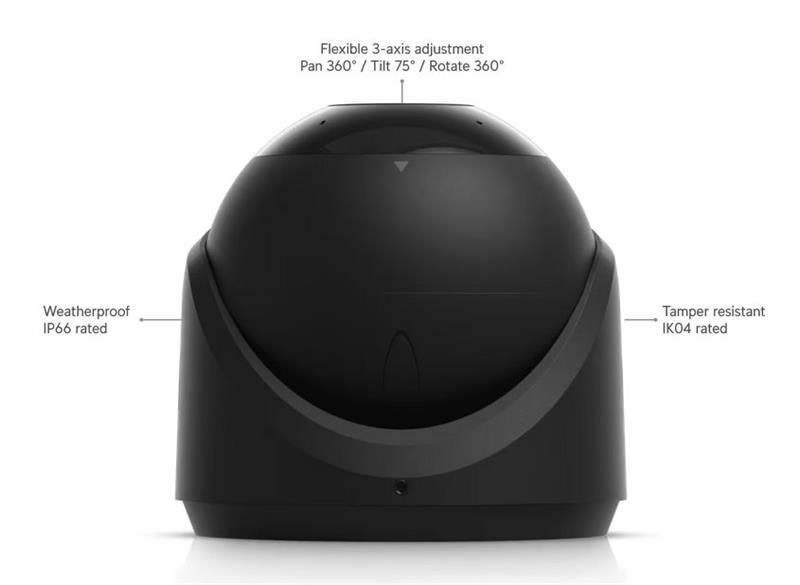 Ubiquiti UniFi Video Camera G6  Turret (8MP, 3864*2160/30sn) čierna 