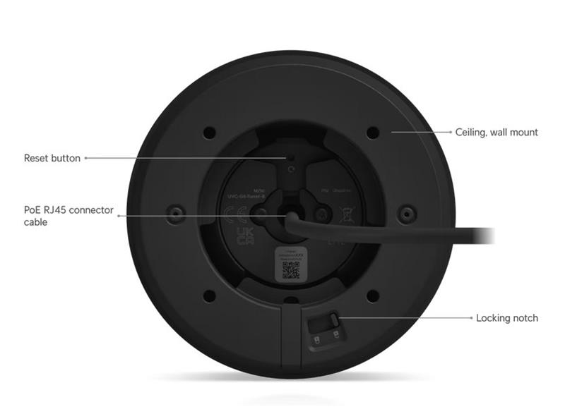 Ubiquiti UniFi Video Camera G6  Turret (8MP, 3864*2160/30sn) čierna 