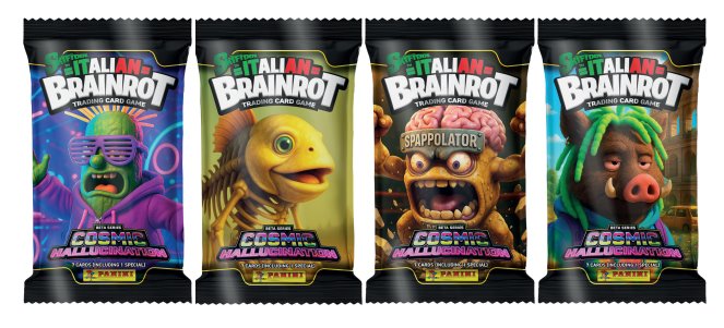 PANINI Italian Brainrot Skifidol Cosmic Hallucination TCG karty  