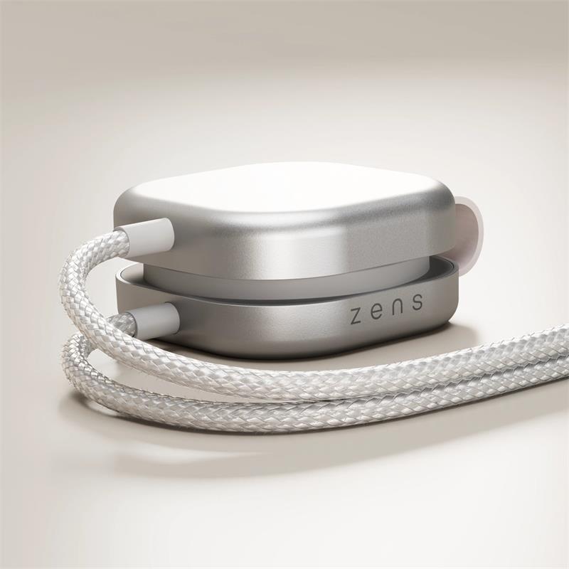 ZENS Pro 3 USB C - C cable 1,5 m 240W Qi2 charger+ Watch White *Rozbalený* 