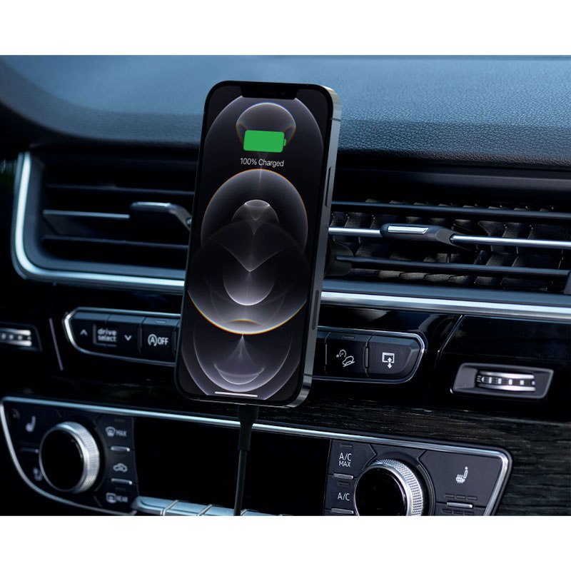 Belkin Boost Charge Magnetic Wireless Car Charger 10W + 20W PD Charger - Black *Rozbalený* 