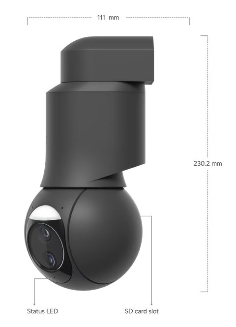 Ubiquiti UniFi Video Camera G6 PTZ  (8MP, 3864*2160/30sn; 10x hybrid zoom) čierna 