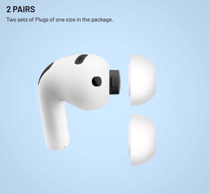 FIXED silikonové štuple pre Apple AirPods Pro 3, veľkosť XXS, 2 sady 
