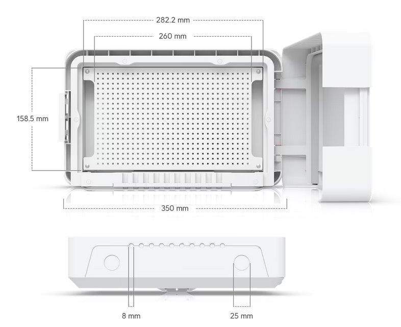 Ubiquiti UniFi switch Flex Utility Pro  outdoor montážny box pre switche a jiné 