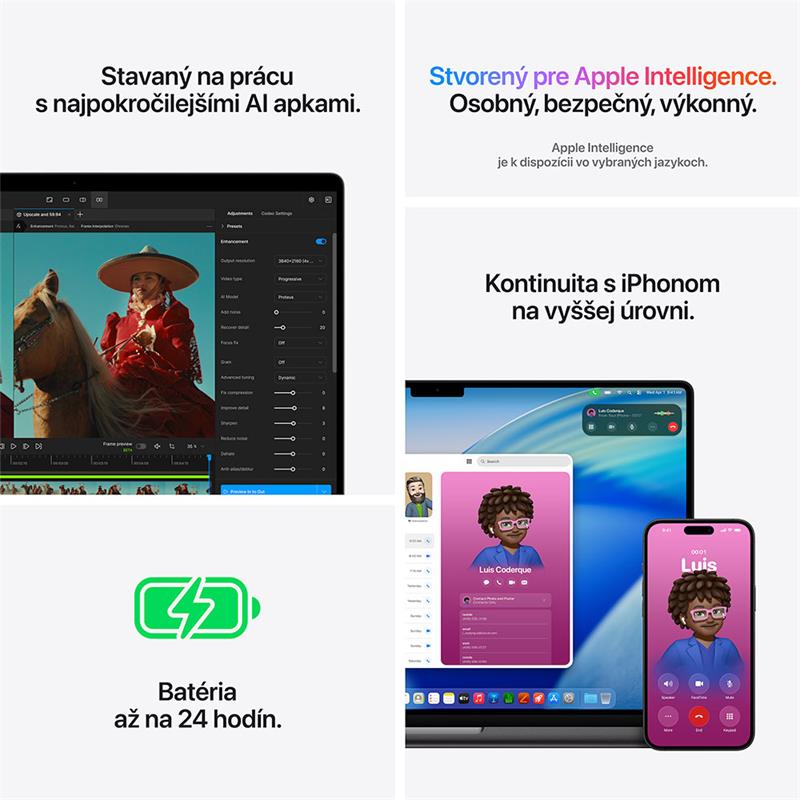 MacBook Pro 16" Apple M5 Pro 18C CPU 20C GPU 24GB 1TB Kozmický čierny SK 