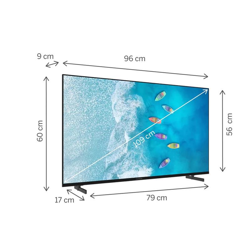 Thomson 43UG4S15 - 43" Ultra HD, Google TV, LED, čierny 