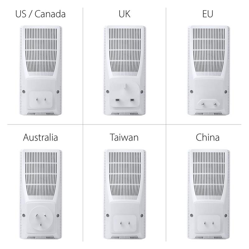 ASUS RP-AX58 AX3000 Dual-band WiFi 6 (802.11ax) Range Extender/ AiMesh Extender for seamless mesh WiFi 