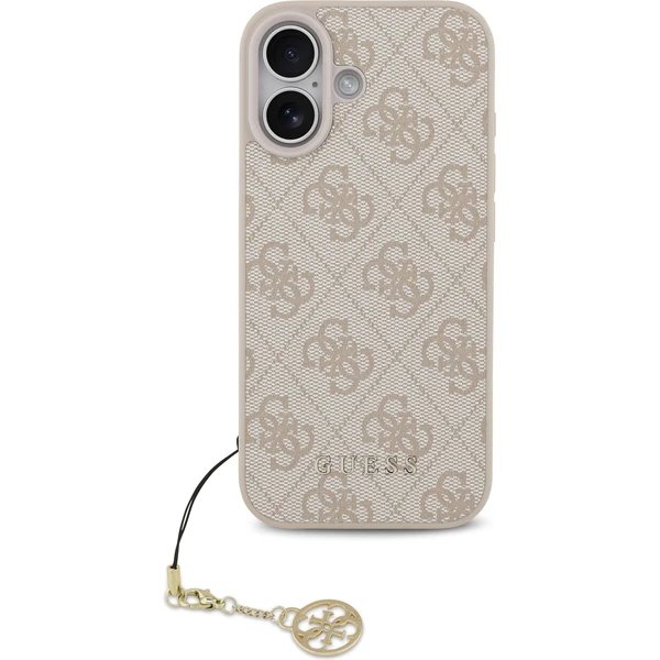 Guess 4G Charm MagSafe kryt iPhone 17 ružový 