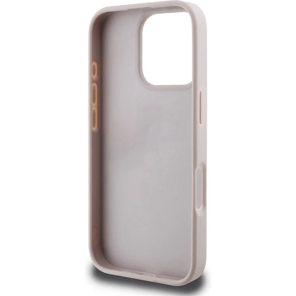 Guess PU 4G Stripe kryt iPhone 16 Pro Max ružový 