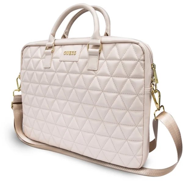 Guess Quilted Taška na MacBook 15" ružová 