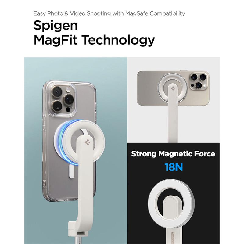 Spigen Selfie Stick Tripod Magsafe - Dune Beige 
