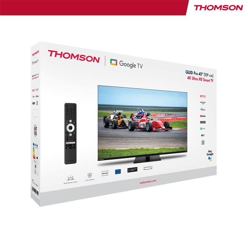 Thomson 43QG7C14 - Google TV 43" QLED Pro, 4K, 144 Hz - poškodený obal 