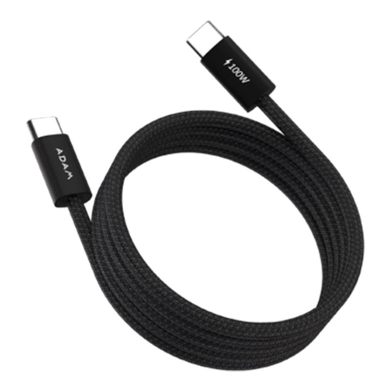 Adam Elements kábel iLinio C100 USB-C to USB-C 100W Magnetic 2pack - Black 