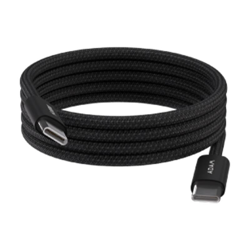 Adam Elements kábel iLinio C100 USB-C to USB-C 100W Magnetic 2pack - Black 