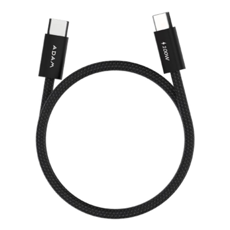 Adam Elements kábel iLinio C100 USB-C to USB-C 100W Magnetic 2pack - Black 