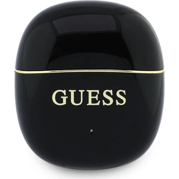 Guess Gold Line Glossy Classic Logo TWS Bezdrôtové Slúchadlá čierne 