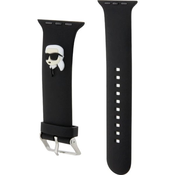 Karl Lagerfeld Karl and Choupette Head NFT Remienok pre Apple Watch 42/44/45/46/49 čierny 
