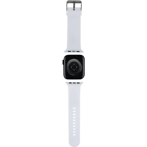 Karl Lagerfeld Karl and Choupette Head NFT Remienok pre Apple Watch 38/40/41 biely 