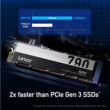 Lexar SSD NM790 2TB M.2 NVMe Gen4 7400/6500 MBps 
