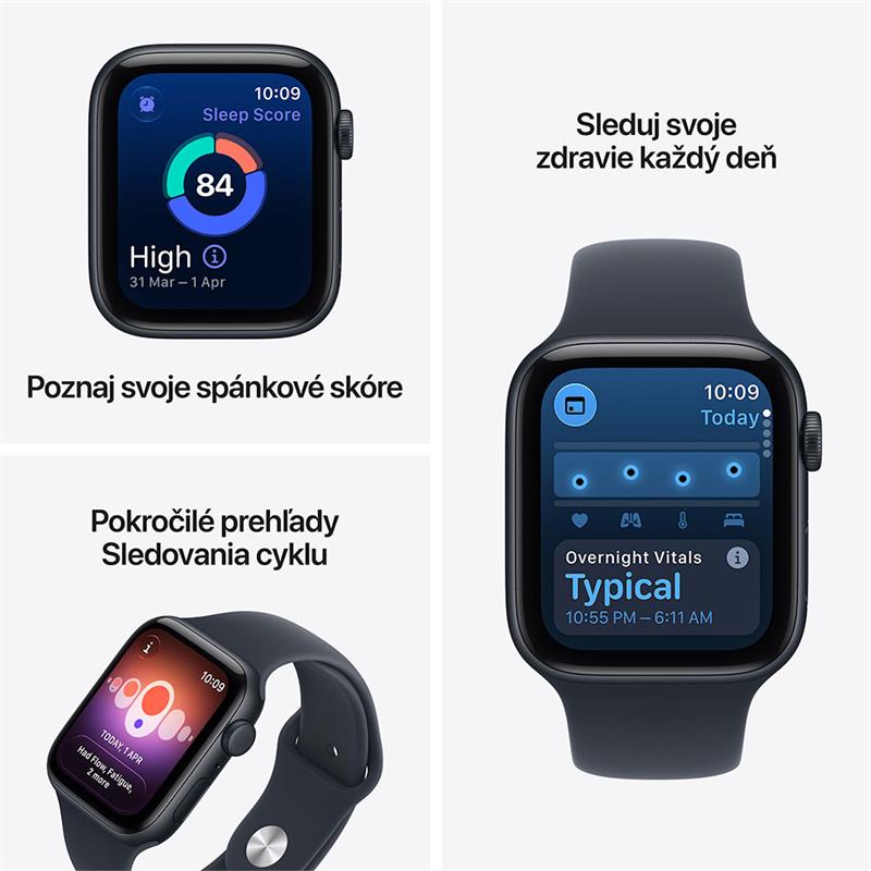 Apple Watch SE 3 GPS + Cellular 44mm Starlight Aluminium Case with Sand Sport Band - M/L 