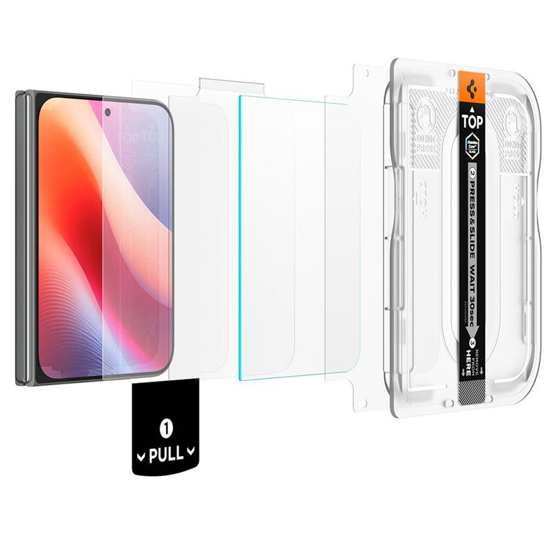 Spigen ochranné sklo GLAS.tR EZ Fit PRO HD pre iPhone Duo - Clear 