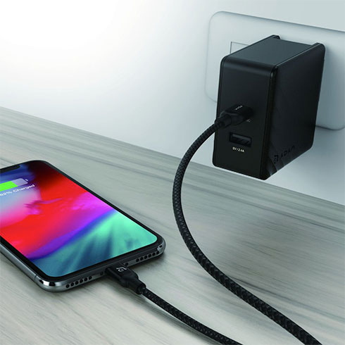 Adam Elements kábel Peak II C300B USB-C to Lightning 3m - Black 