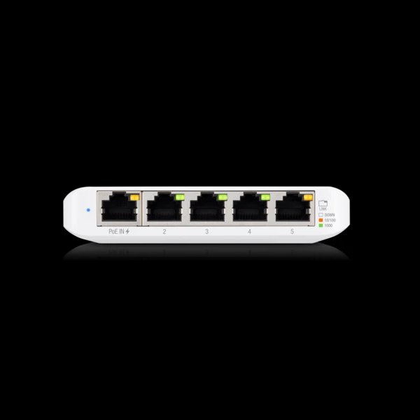Ubiquiti UniFi switch USW-Flex-mini  5x1000Mbps  power over PoE  indoor/outdoor 