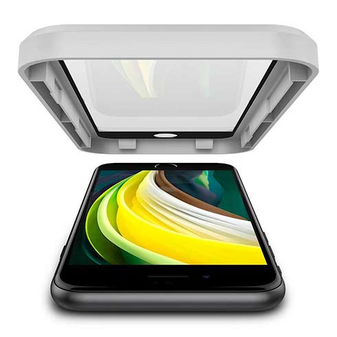 Spigen ochranné sklo Glas.tR AlignMaster pre iPhone 7/8/SE 2020/2022 - Black Frame 