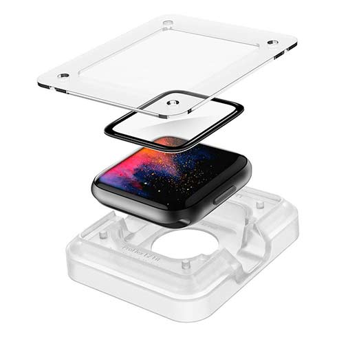 Spigen ochranné sklo Pro Flex pre Apple Watch 4/5/6/SE/SE 2 44mm - Clear 