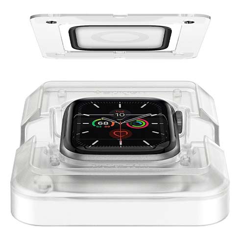Spigen ochranné sklo Pro Flex pre Apple Watch 4/5/6/SE/SE 2 44mm - Clear 